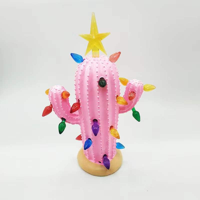 Cactus Resin LED Lamp