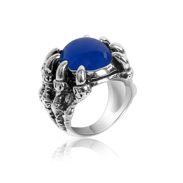1pcs Titanium Steel Eagle Dragon Claw Halloween Skull Ring - Bilankas.world