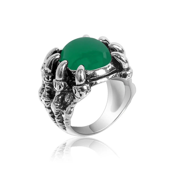 1pcs Titanium Steel Eagle Dragon Claw Halloween Skull Ring - Bilankas.world