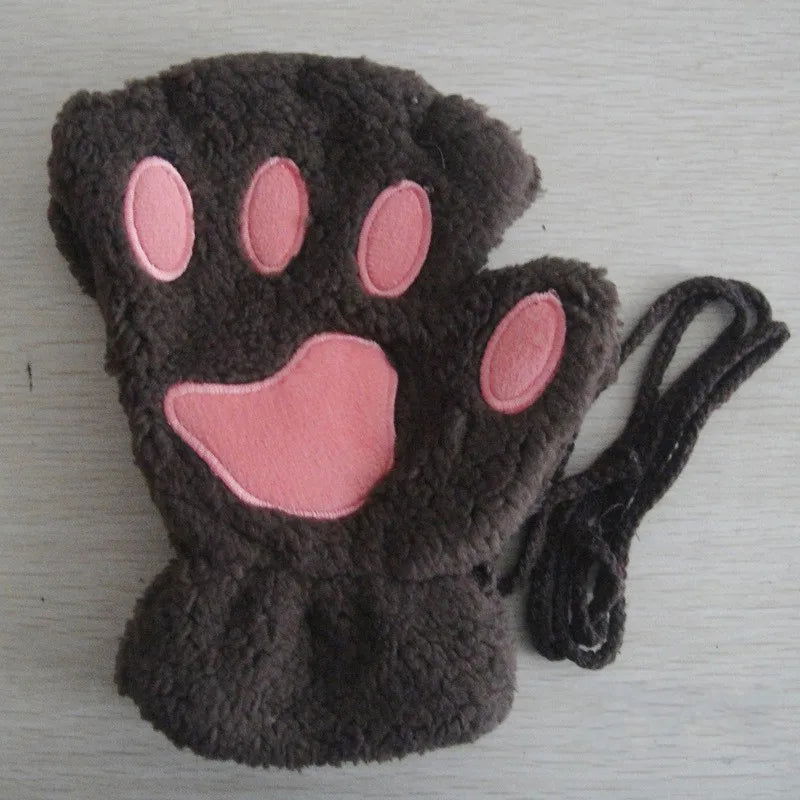 Bear Plush Cat Paw Claw Gloves - Bilankas.world