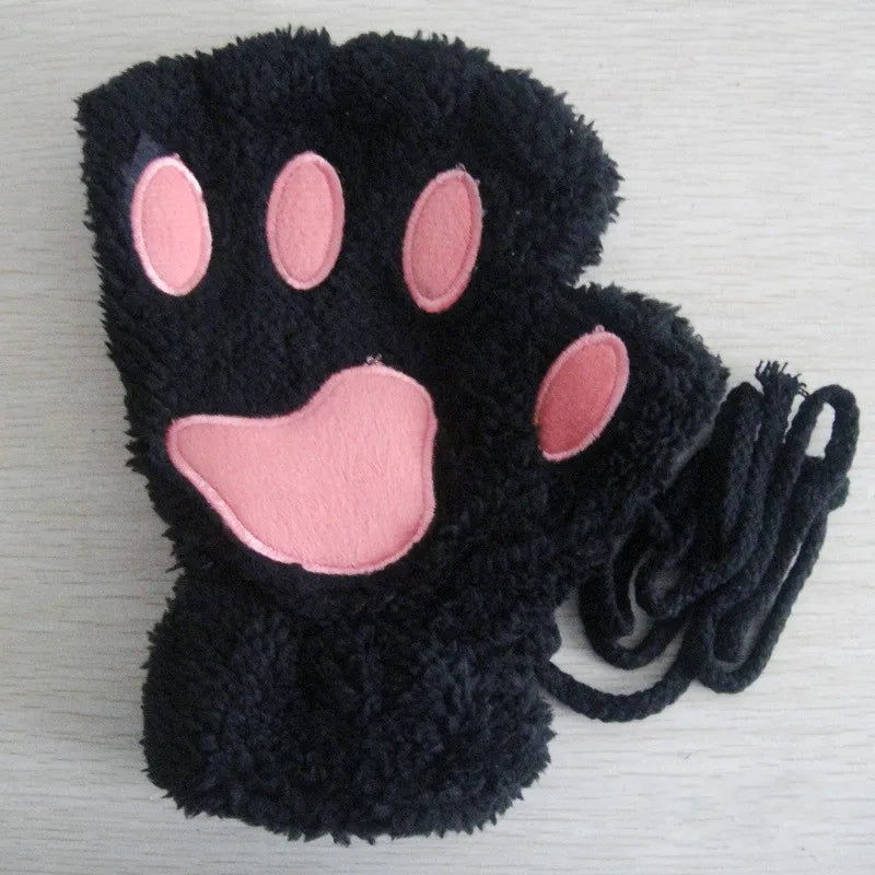 Bear Plush Cat Paw Claw Gloves - Bilankas.world