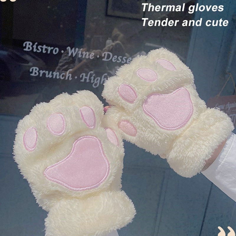 Bear Plush Cat Paw Claw Gloves - Bilankas.world