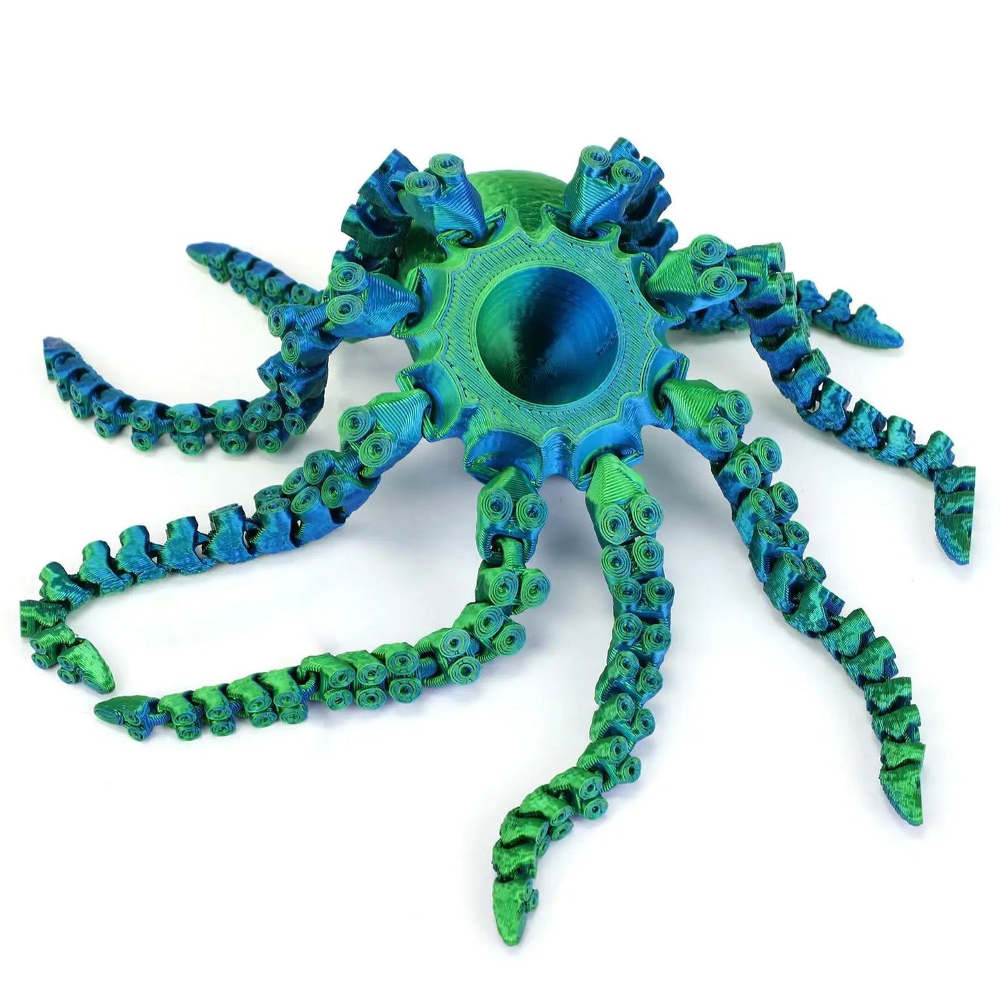 Colorful 3D printed octopus with movable joints - Bilankas.world