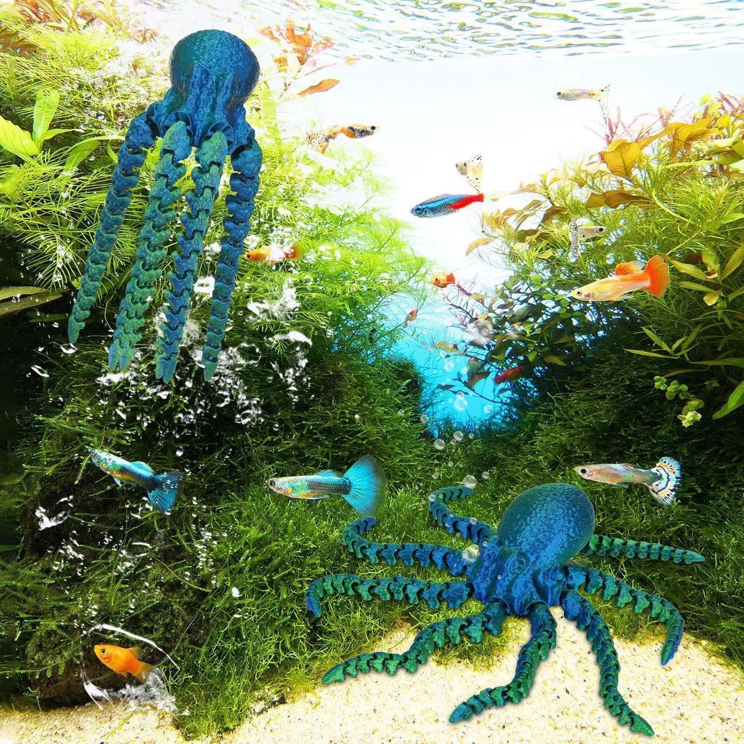 Colorful 3D printed octopus with movable joints - Bilankas.world