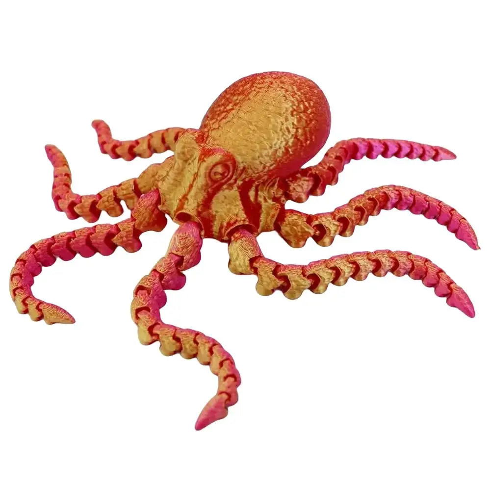 Colorful 3D printed octopus with movable joints - Bilankas.world