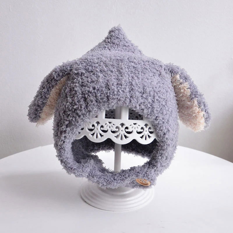 Cute Baby Plush Hat Autumn Winter Rabbit Ears - Bilankas.world