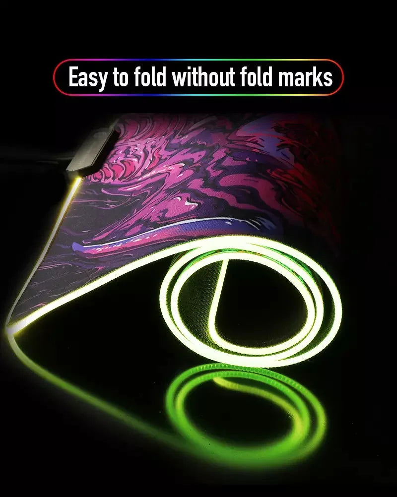 Ultimate Gaming Desk Setup: RGB XXL Mouse Pad - Ideal Gift for Gamers! Includes SteelSeries Mat and Backlit Keyboard