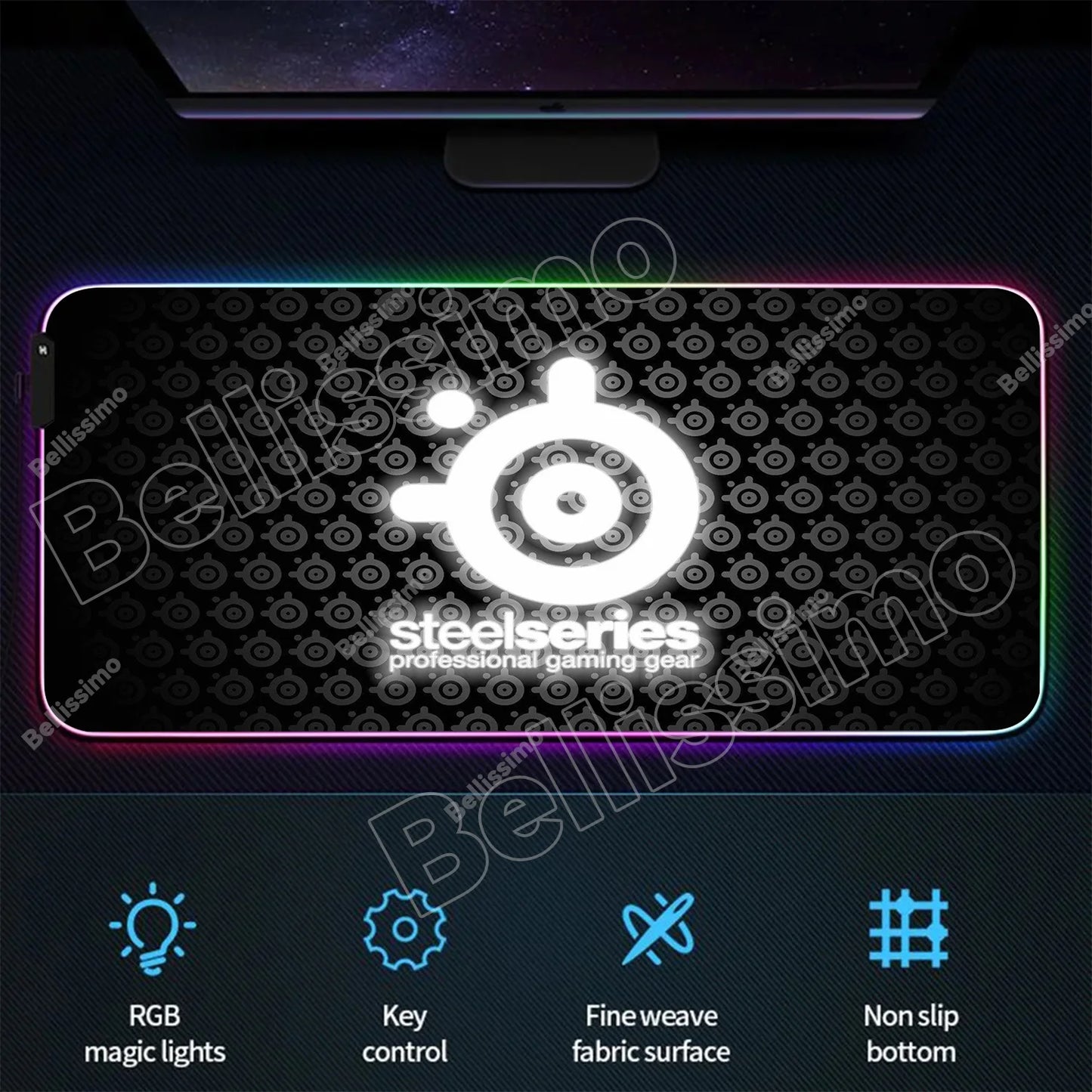 RGB Backlight Gaming Mouse Pad – XXL Luminous Desk Mat