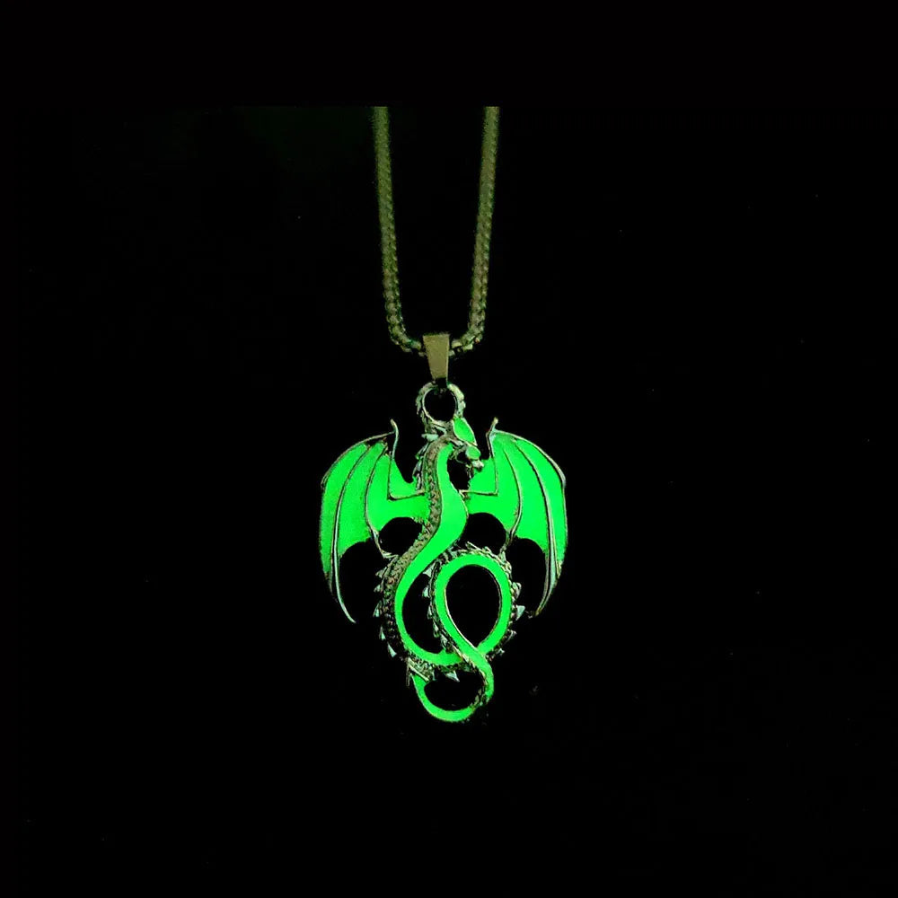 Luminous Alloy Dragon Pendant: A Unique and Cool Accessory Gift for the Bold - Bilankas.world