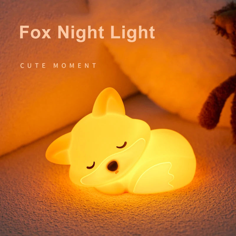 Rechargeable Fox Night Light – Adorable LED Glow for Bedrooms, Desks & Cozy Corners