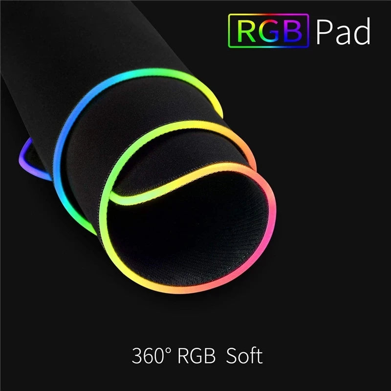 RGB LED Light Gaming Mouse Pad – Large & Waterproof