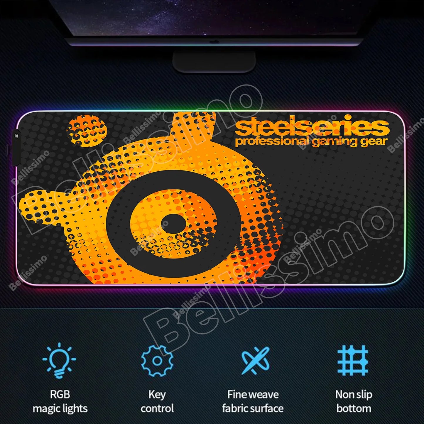 RGB Backlight Gaming Mouse Pad – XXL Luminous Desk Mat