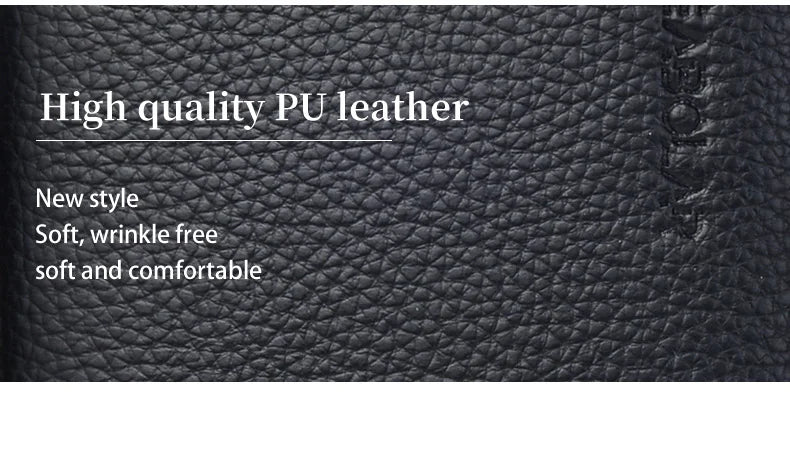 Long-Style Wallet with Zipper – High-Quality PU Leather Card Holder with Large Capacity