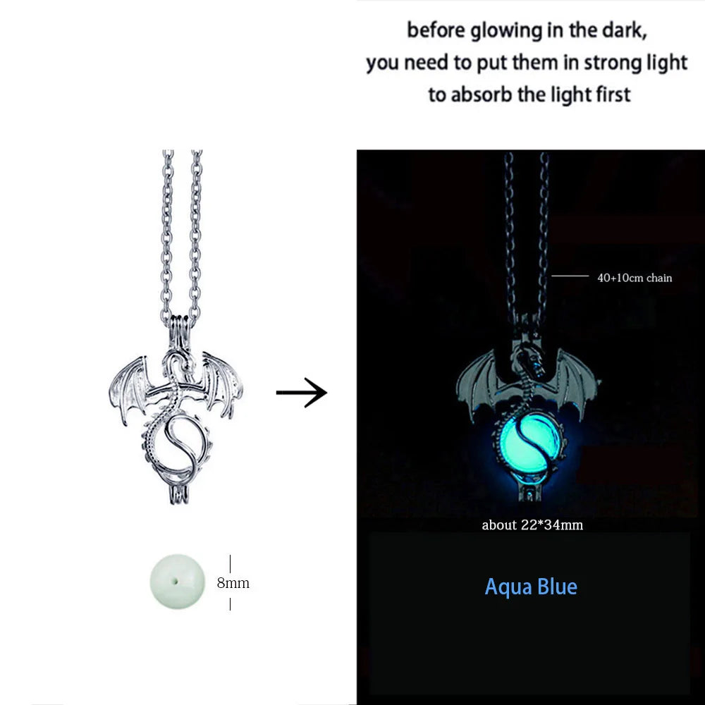 Luminous Alloy Dragon Pendant: A Unique and Cool Accessory Gift for the Bold - Bilankas.world