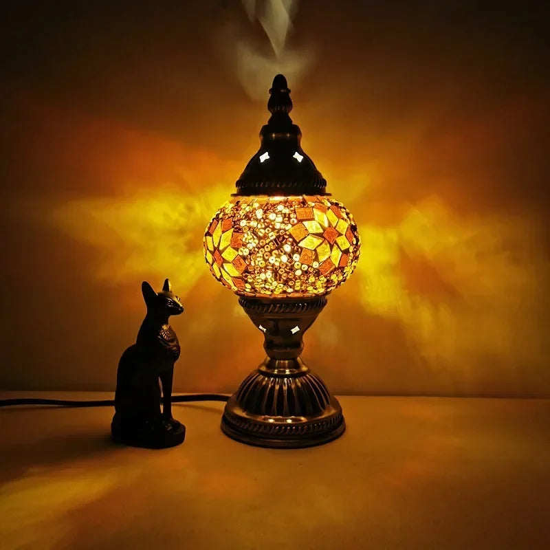 Twinkle Time Vintage Mosaic Glow Lamp