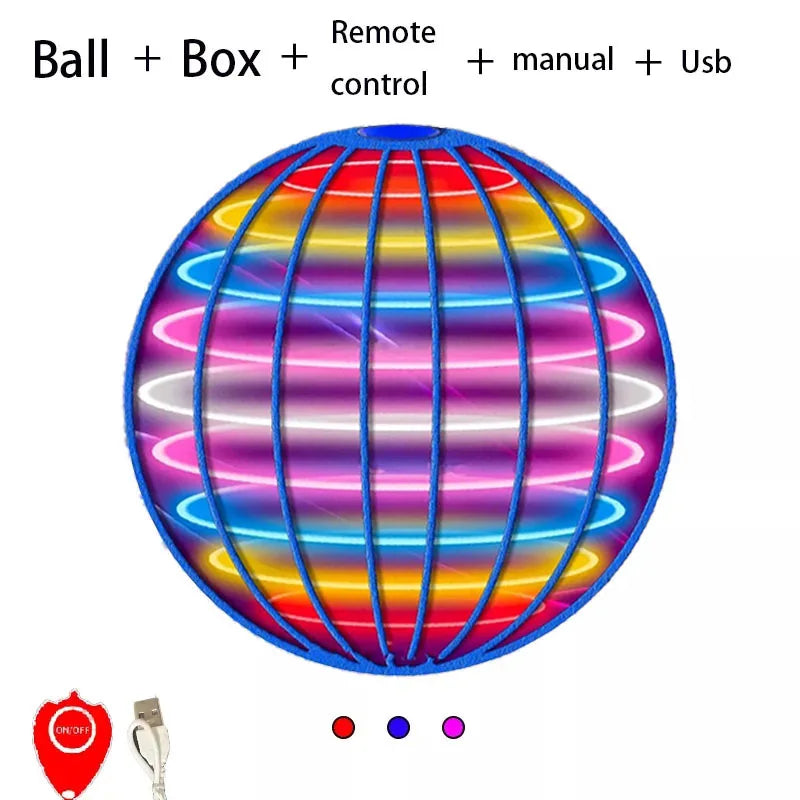 Magic Flying Orb with LED Lights – Boomerang Drone Spinner for Kids