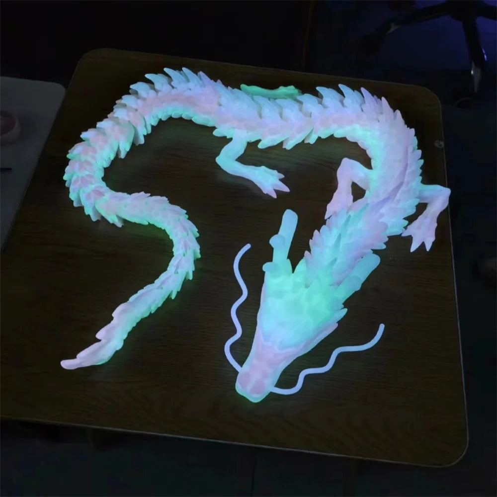 Luminous 3D Printed Dragon Figurine: A Fascinating and Unusual Collectible Toy - Bilankas.world