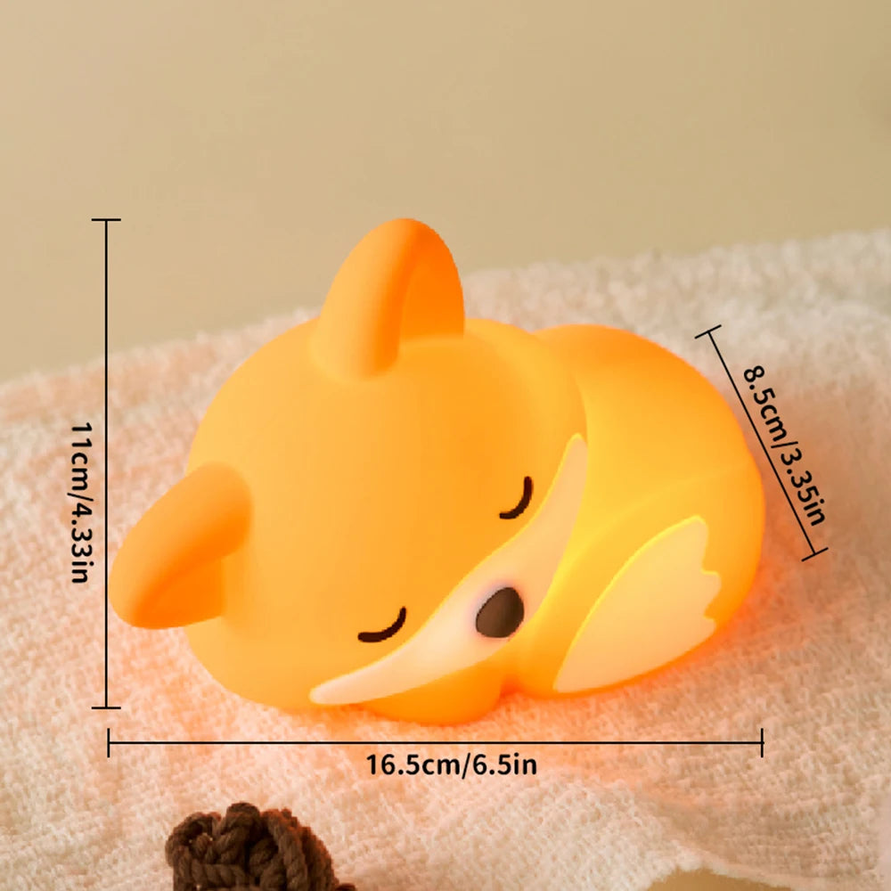 Rechargeable Fox Night Light – Adorable LED Glow for Bedrooms, Desks & Cozy Corners