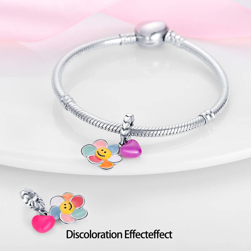 Glowing Elegance: 925 Sterling Silver Charm Beads for 3mm Bracelets – A Radiant Gift Choice