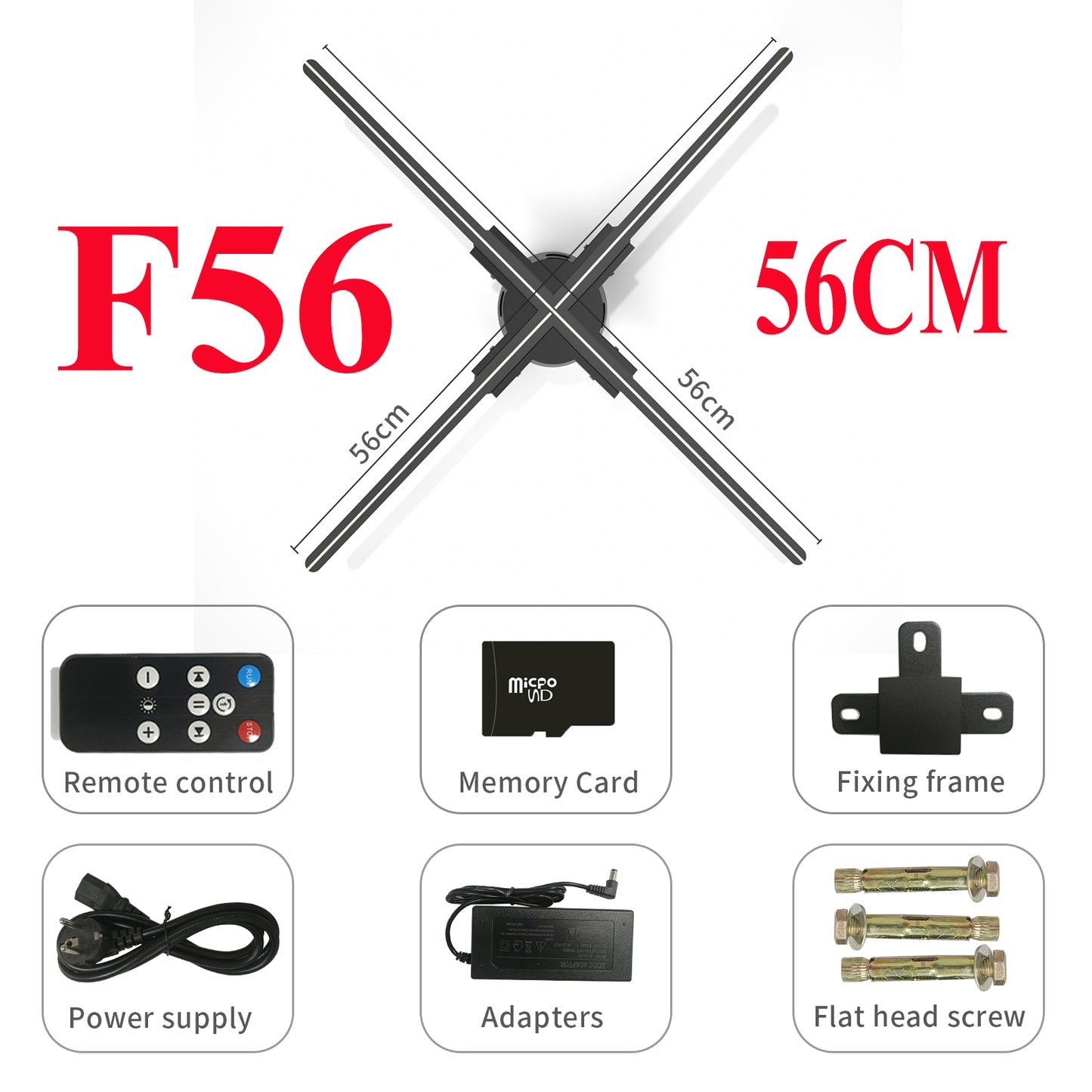 3D Holographic Fan Projector – WiFi LED Display A Unique Eye-Catching and Memorable Gift(42-100CM)