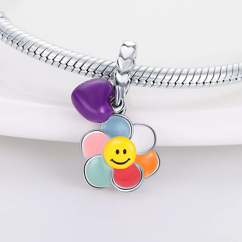 Glowing Elegance: 925 Sterling Silver Charm Beads for 3mm Bracelets – A Radiant Gift Choice