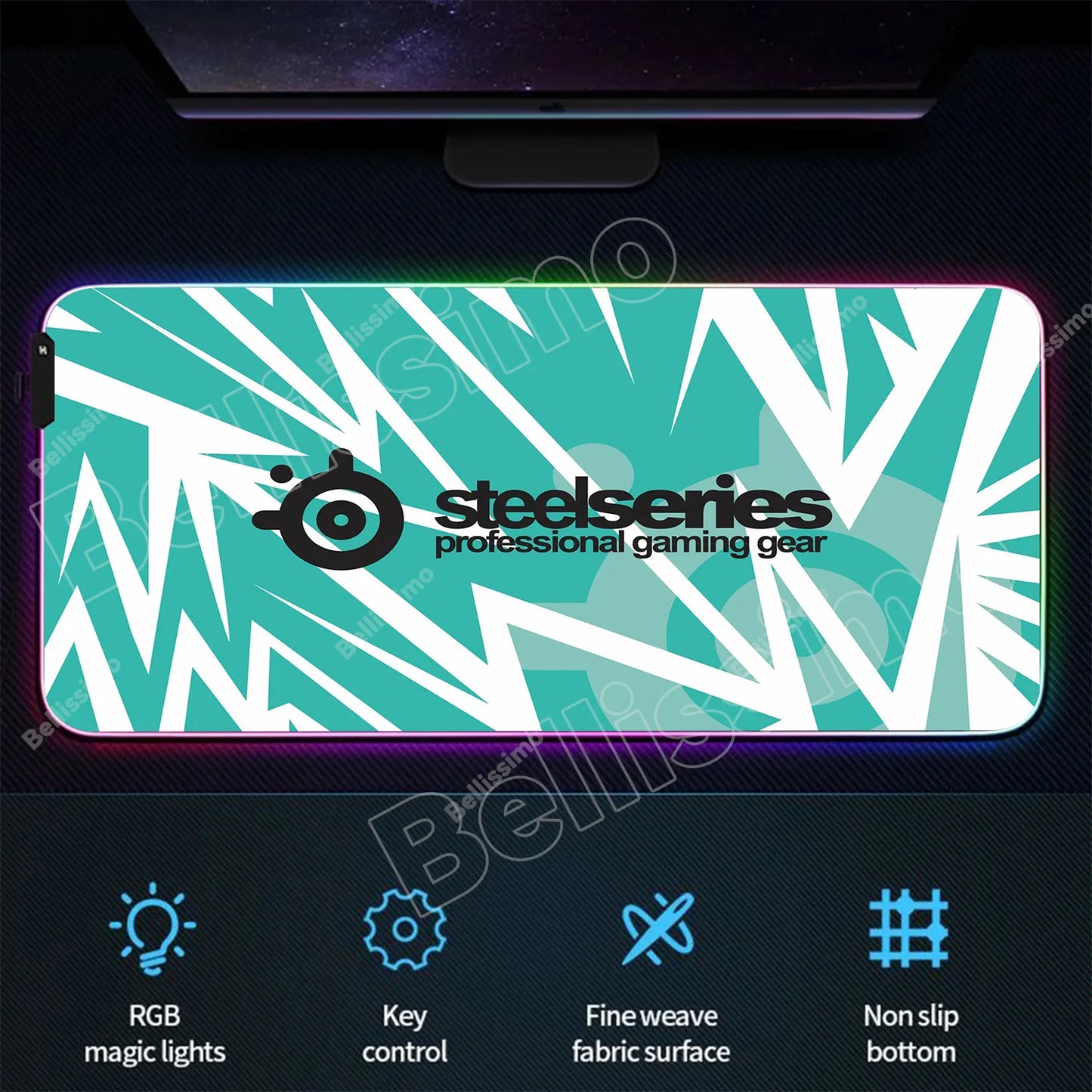 RGB Backlight Gaming Mouse Pad – XXL Luminous Desk Mat