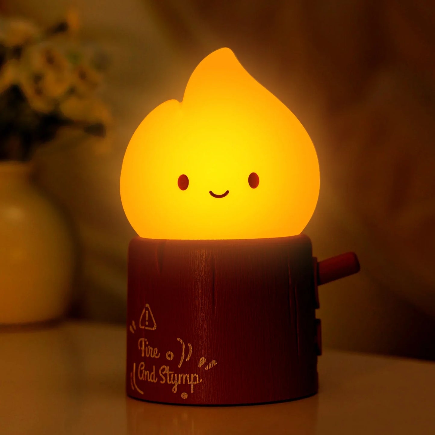 Rechargeable Cute Tree Stump Night Lamp – Cozy LED Glow for Bedrooms & Relaxing Spaces