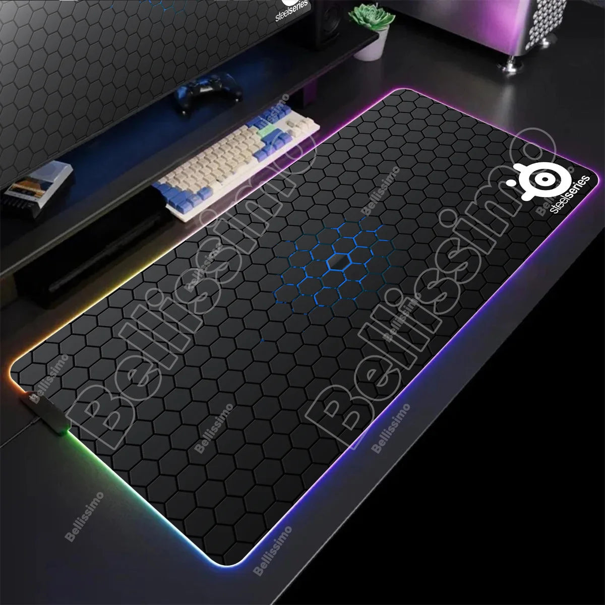 RGB Backlight Gaming Mouse Pad – XXL Luminous Desk Mat