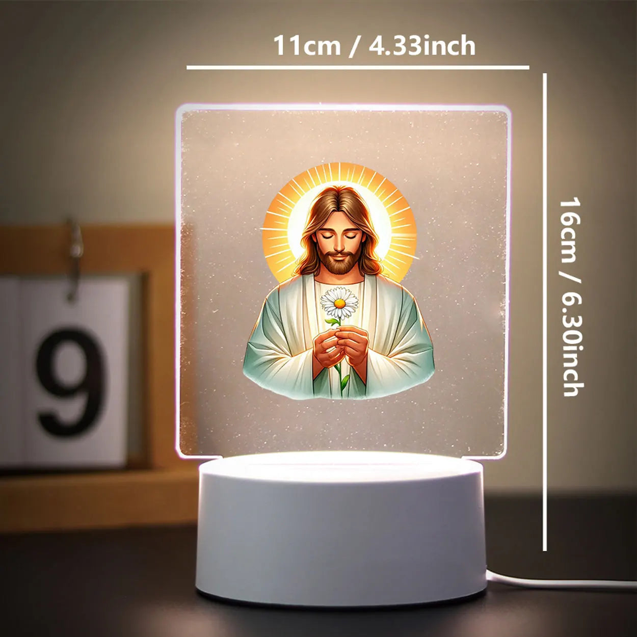 Light of Peace – 3D Table Lamp for Any Space