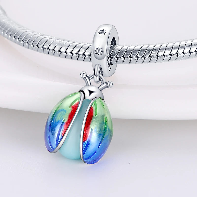 Glowing Elegance: 925 Sterling Silver Charm Beads for 3mm Bracelets – A Radiant Gift Choice