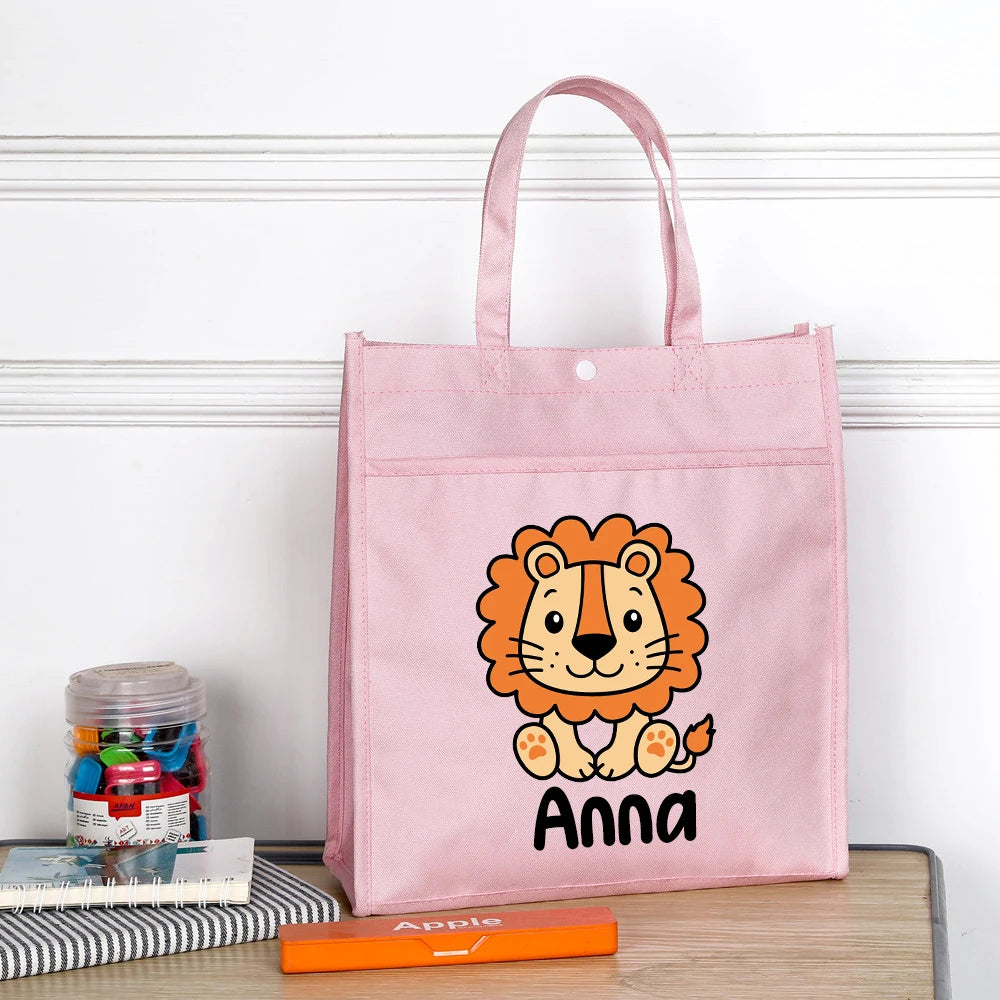 Personalized Kids Library Tote Bags - Bilankas.world