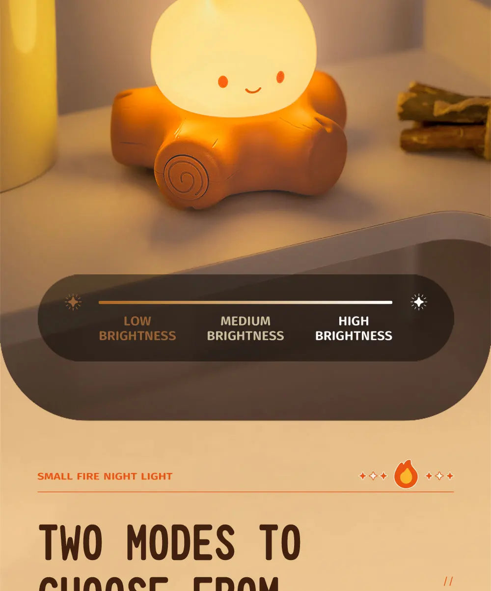 Rechargeable Cute Tree Stump Night Lamp – Cozy LED Glow for Bedrooms & Relaxing Spaces