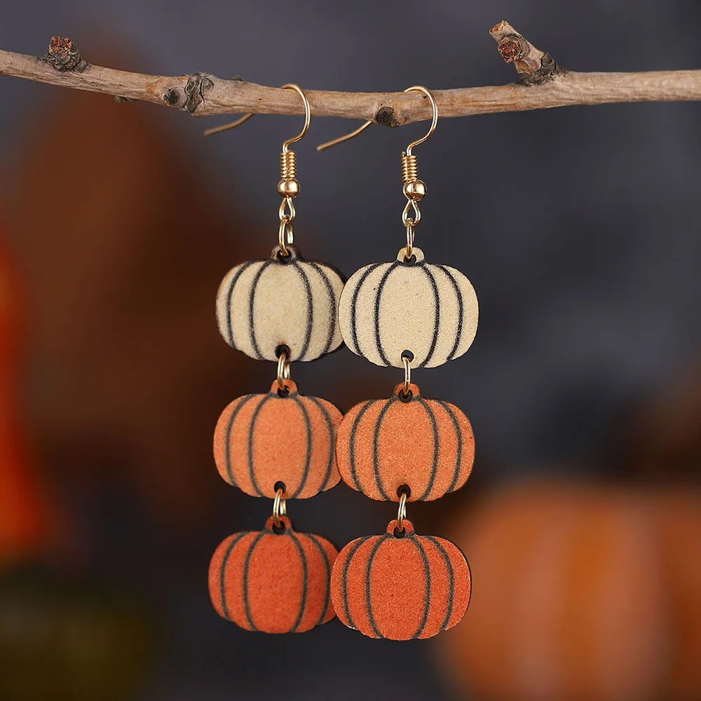 Autumn Thanksgiving Wooden Long Earrings: A Stylish and Seasonal Accessory - Bilankas.world