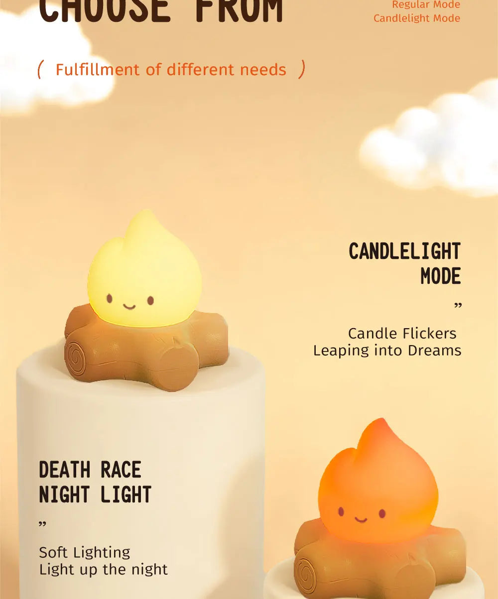 Rechargeable Cute Tree Stump Night Lamp – Cozy LED Glow for Bedrooms & Relaxing Spaces