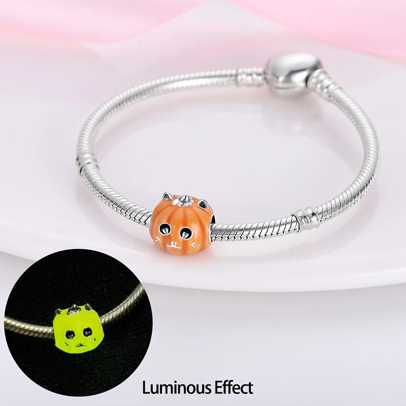 Glowing Elegance: 925 Sterling Silver Charm Beads for 3mm Bracelets – A Radiant Gift Choice