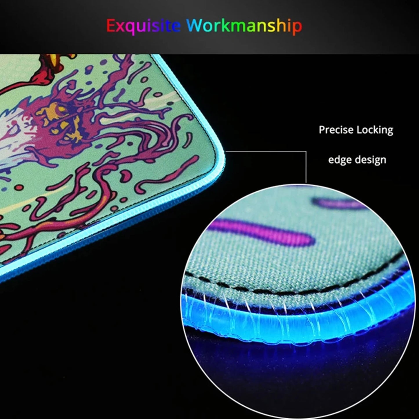 RGB Backlight Gaming Mouse Pad – XXL Luminous Desk Mat