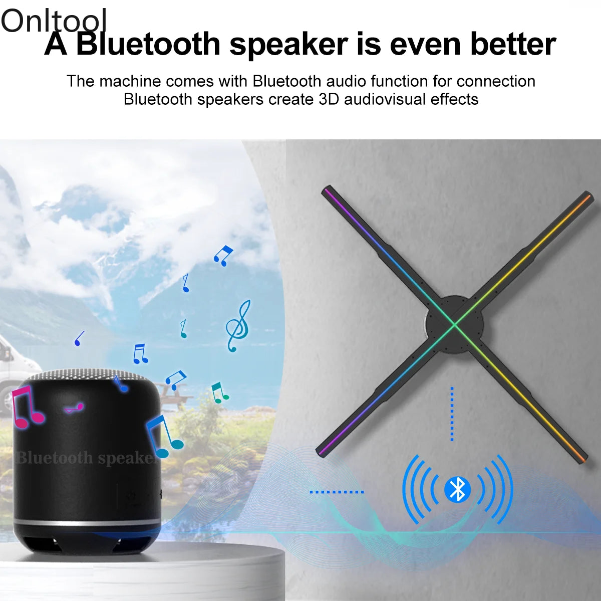 3D Holographic Fan Projector – WiFi LED Display A Unique Eye-Catching and Memorable Gift(42-100CM)