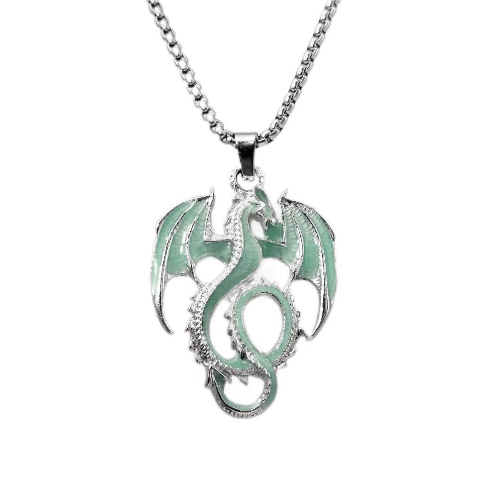 Luminous Alloy Dragon Pendant: A Unique and Cool Accessory Gift for the Bold - Bilankas.world