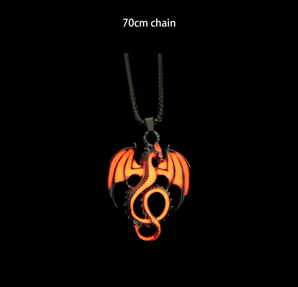 Luminous Alloy Dragon Pendant: A Unique and Cool Accessory Gift for the Bold - Bilankas.world