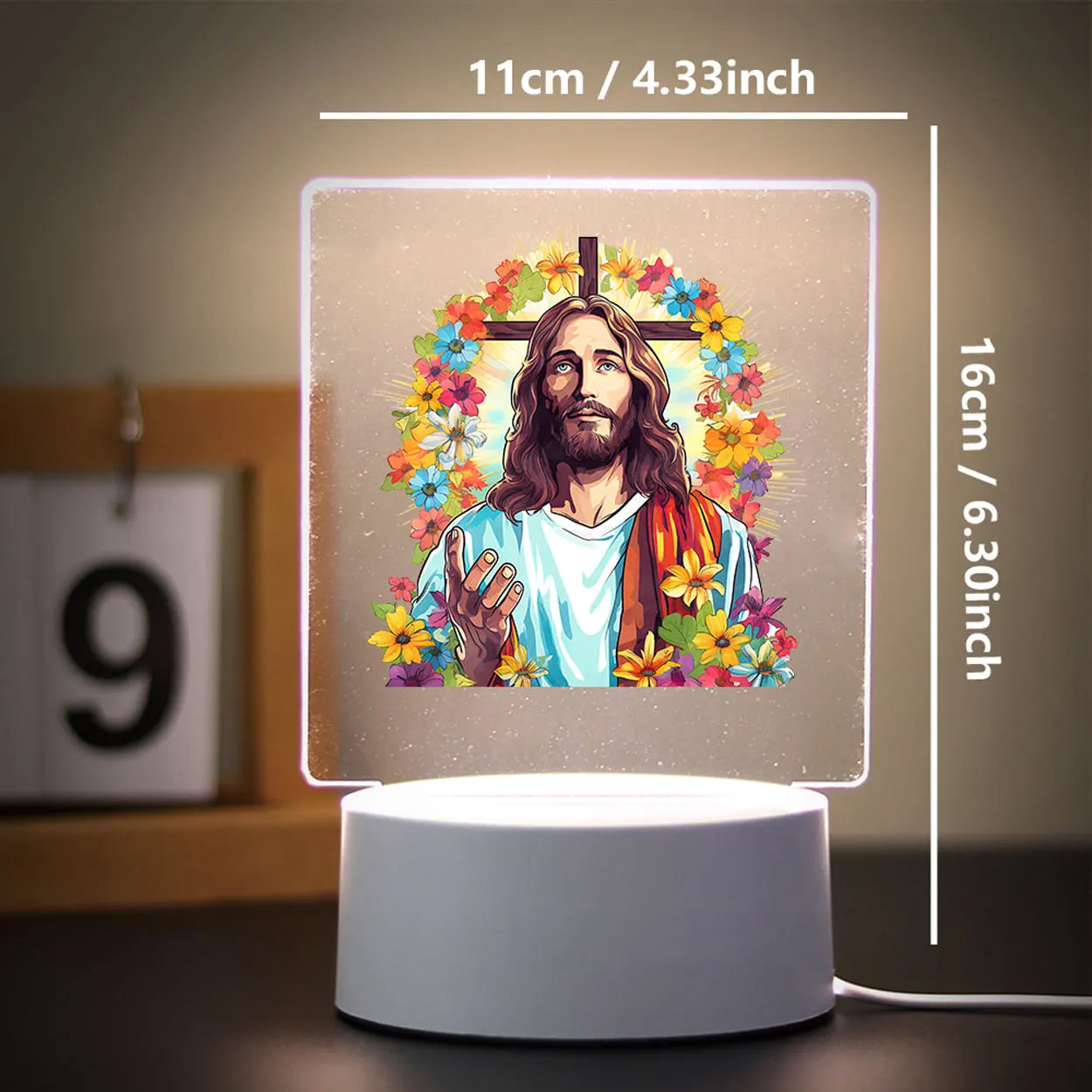 Light of Peace – 3D Table Lamp for Any Space