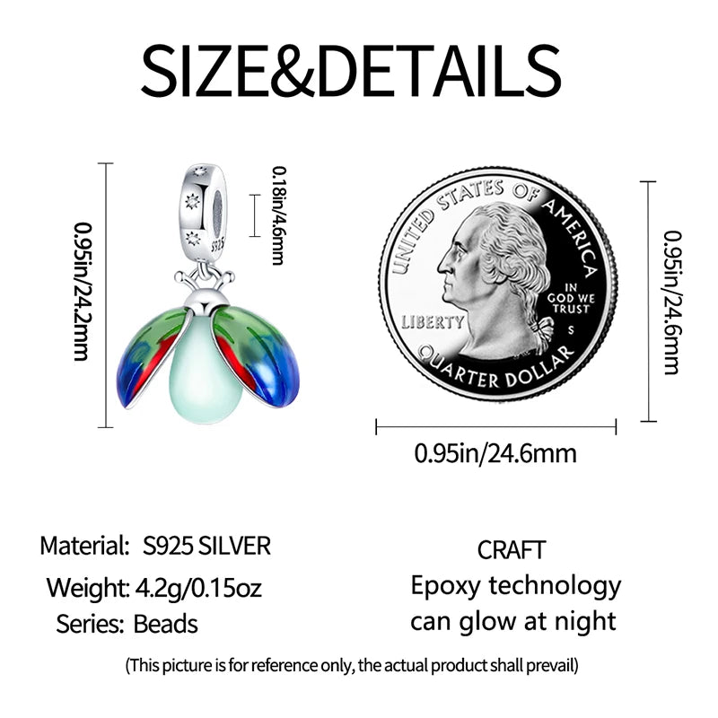Glowing Elegance: 925 Sterling Silver Charm Beads for 3mm Bracelets – A Radiant Gift Choice