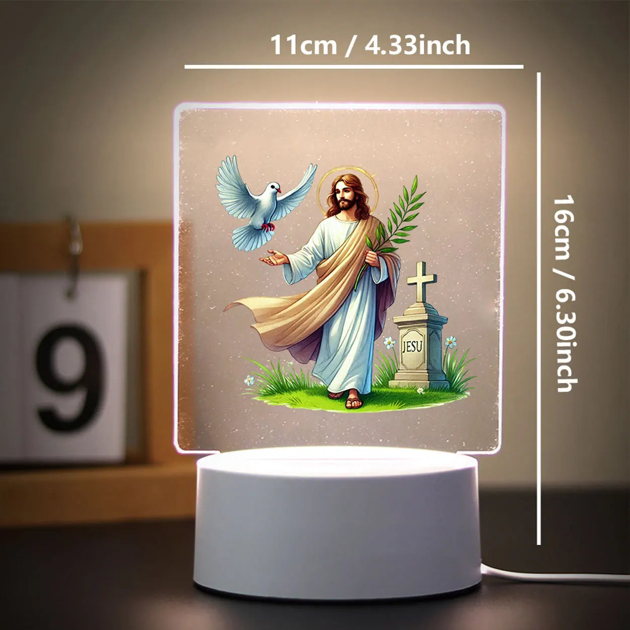 Light of Peace – 3D Table Lamp for Any Space