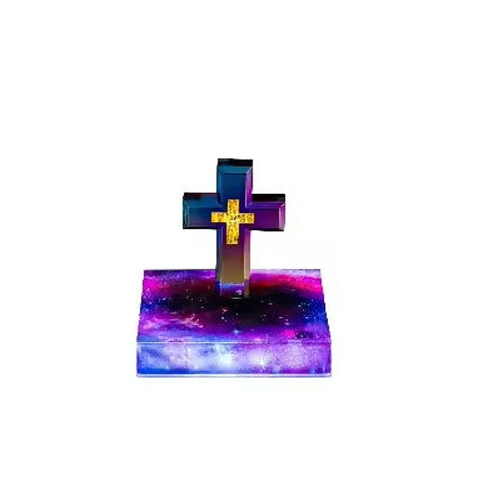 Magnetic Levitating Cross – Floating Christian Cross LED Night Light Desktop Decoration