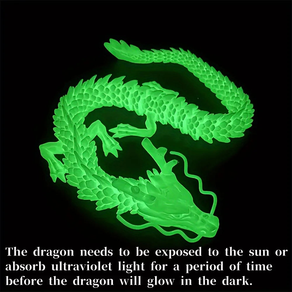 Luminous 3D Printed Dragon Figurine: A Fascinating and Unusual Collectible Toy - Bilankas.world