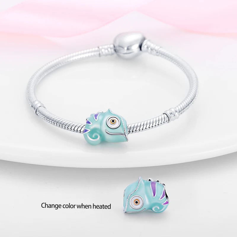 Glowing Elegance: 925 Sterling Silver Charm Beads for 3mm Bracelets – A Radiant Gift Choice