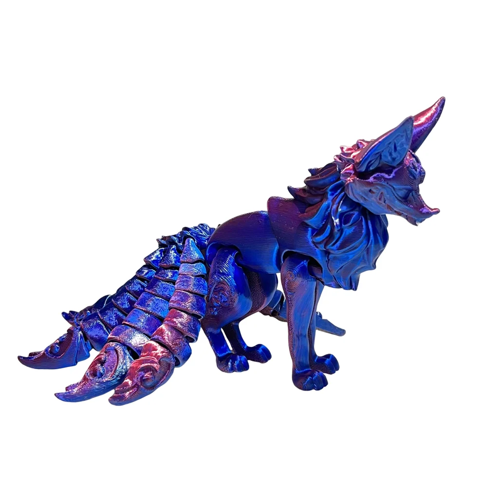 3D Printed Fine-tailed Fox Figurine: A Remarkable and Eye-Catching Collectible Toy - Bilankas.world