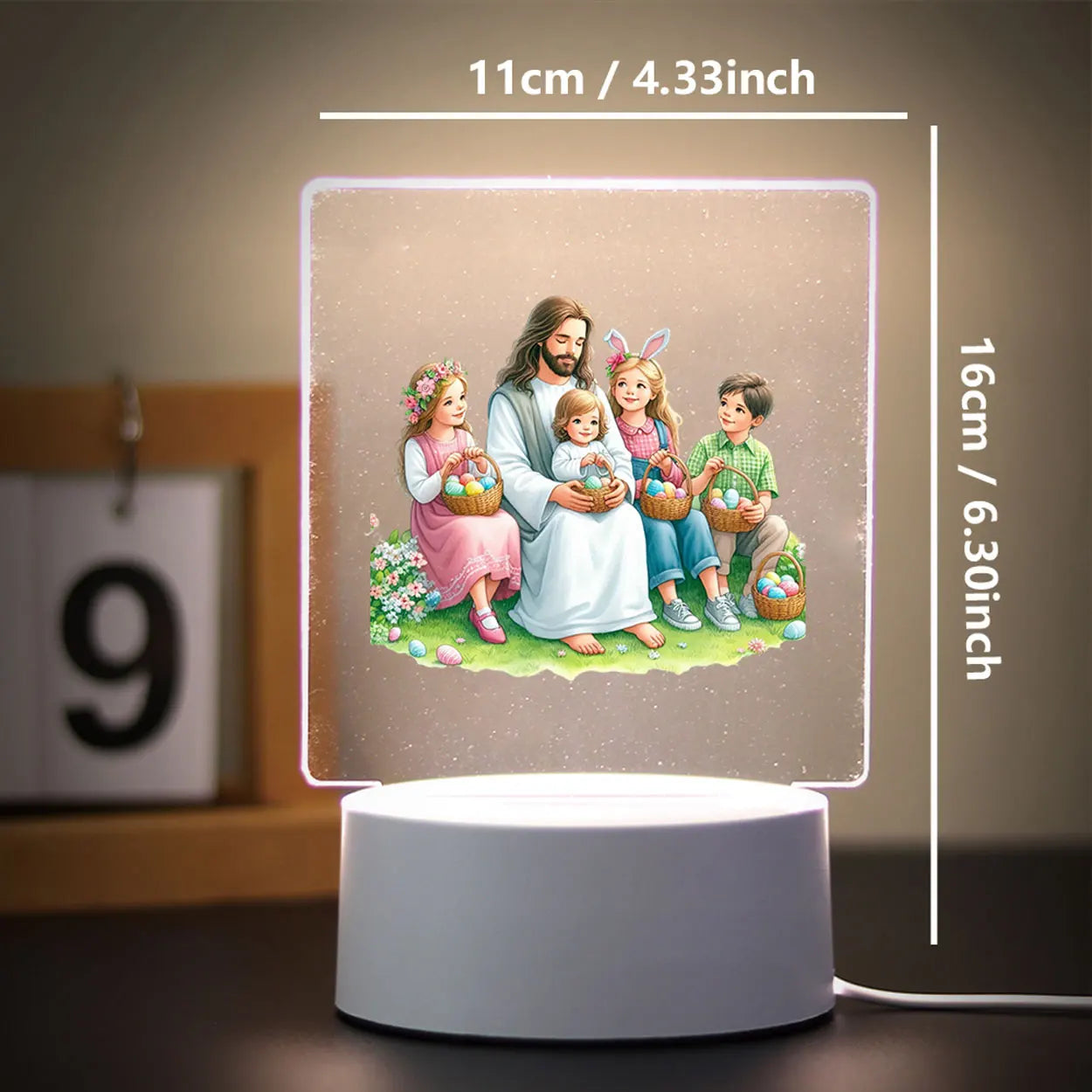 Light of Peace – 3D Table Lamp for Any Space