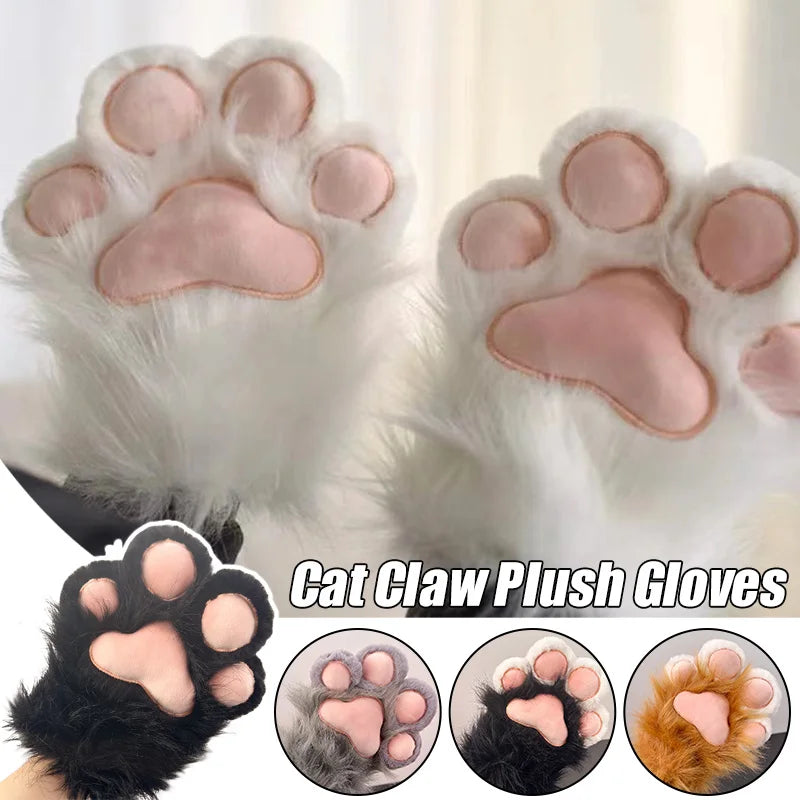 Faux Fur Plush Cat Claw Gloves: A Cozy and Playful Gift - Bilankas.world