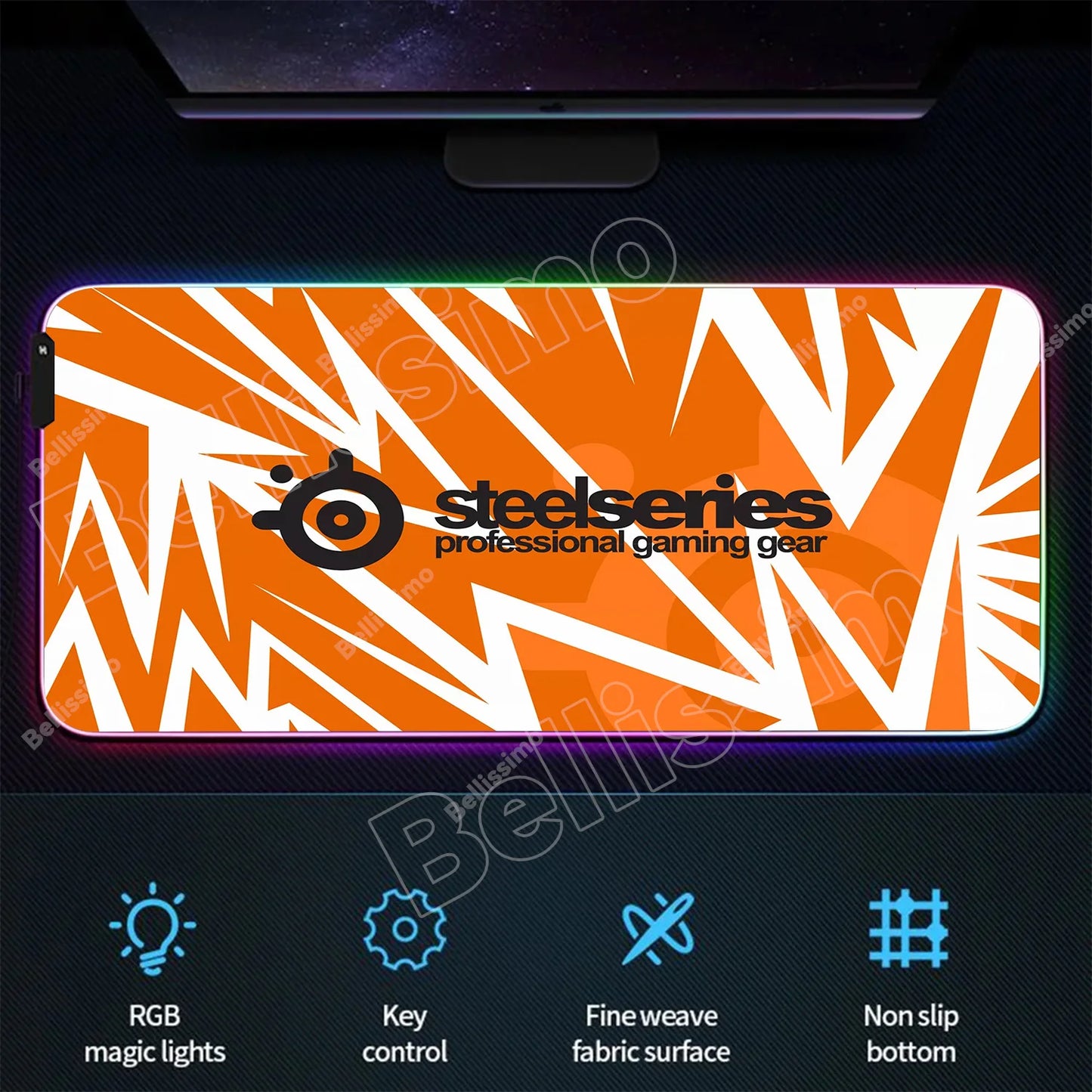 RGB Backlight Gaming Mouse Pad – XXL Luminous Desk Mat