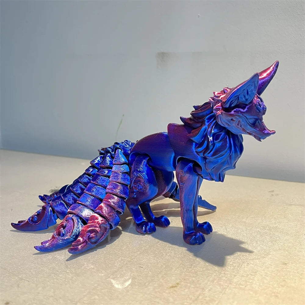 3D Printed Fine-tailed Fox Figurine: A Remarkable and Eye-Catching Collectible Toy - Bilankas.world